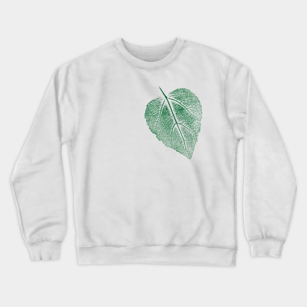 Leaf Linden Tree - Imprint Leaves Design Crewneck Sweatshirt by Nikokosmos